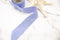 Blue White Cotton Shirting Woven Bias Tape 1.25 inches width x 6.5 yards